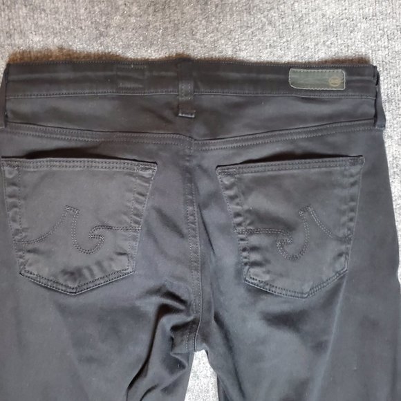 AG Adriano Goldschmied Stilt Cigarette 26R (Meas 28x30.5 7.5") Black Jeans A21 - Picture 6 of 8
